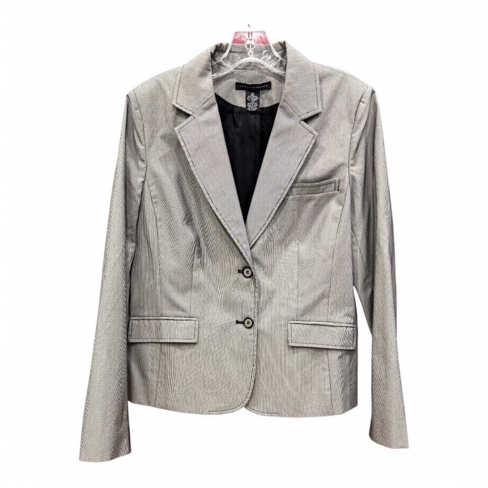 Grace Elements Professional Blazer Black/Grey Tai… - image 1